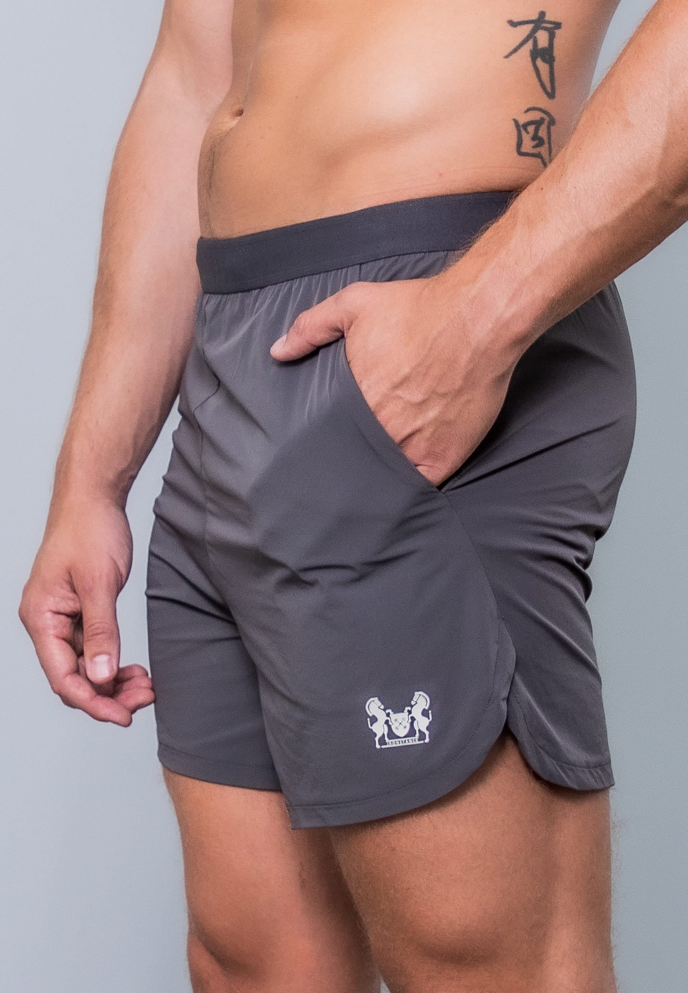 Charcoal hot sale grey shorts